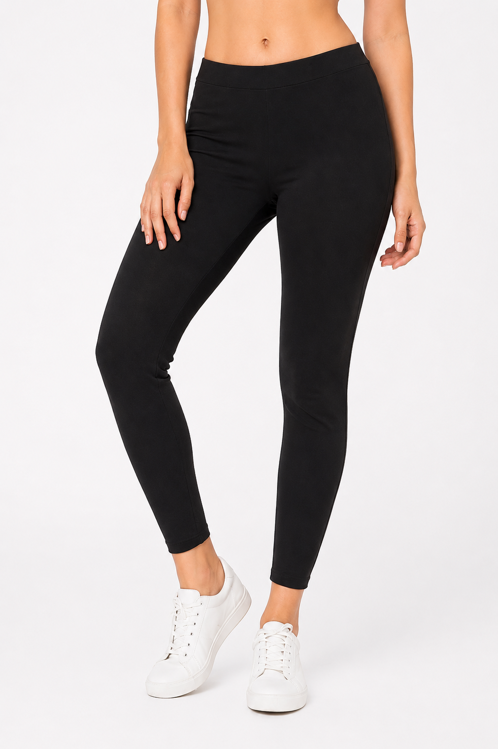 Miss Diya Ankle Length Western Wear Legging For Women's, Jet Black 001