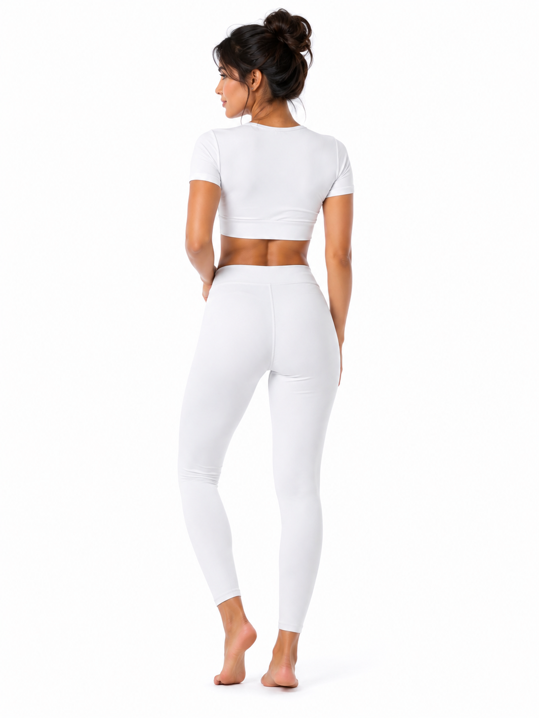 Miss Diya Ankle Length Western Wear Legging For Women's, Pure white 002