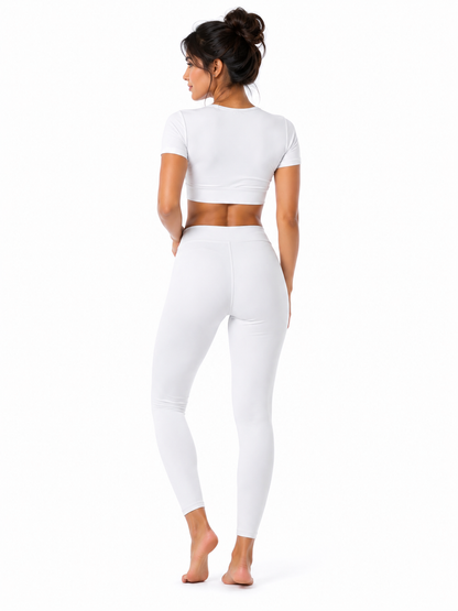 Miss Diya Ankle Length Western Wear Legging For Women's, Pure white 002