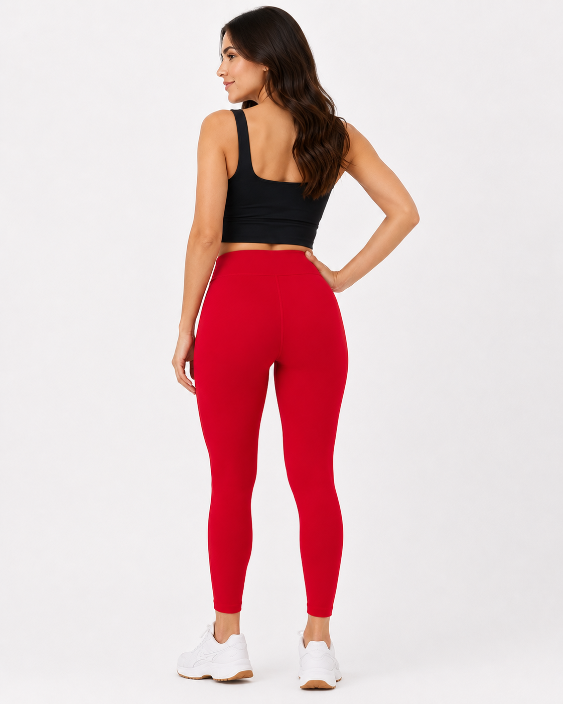 Miss Diya Ankle Length Western Wear Legging For Women's, Bright Red 003