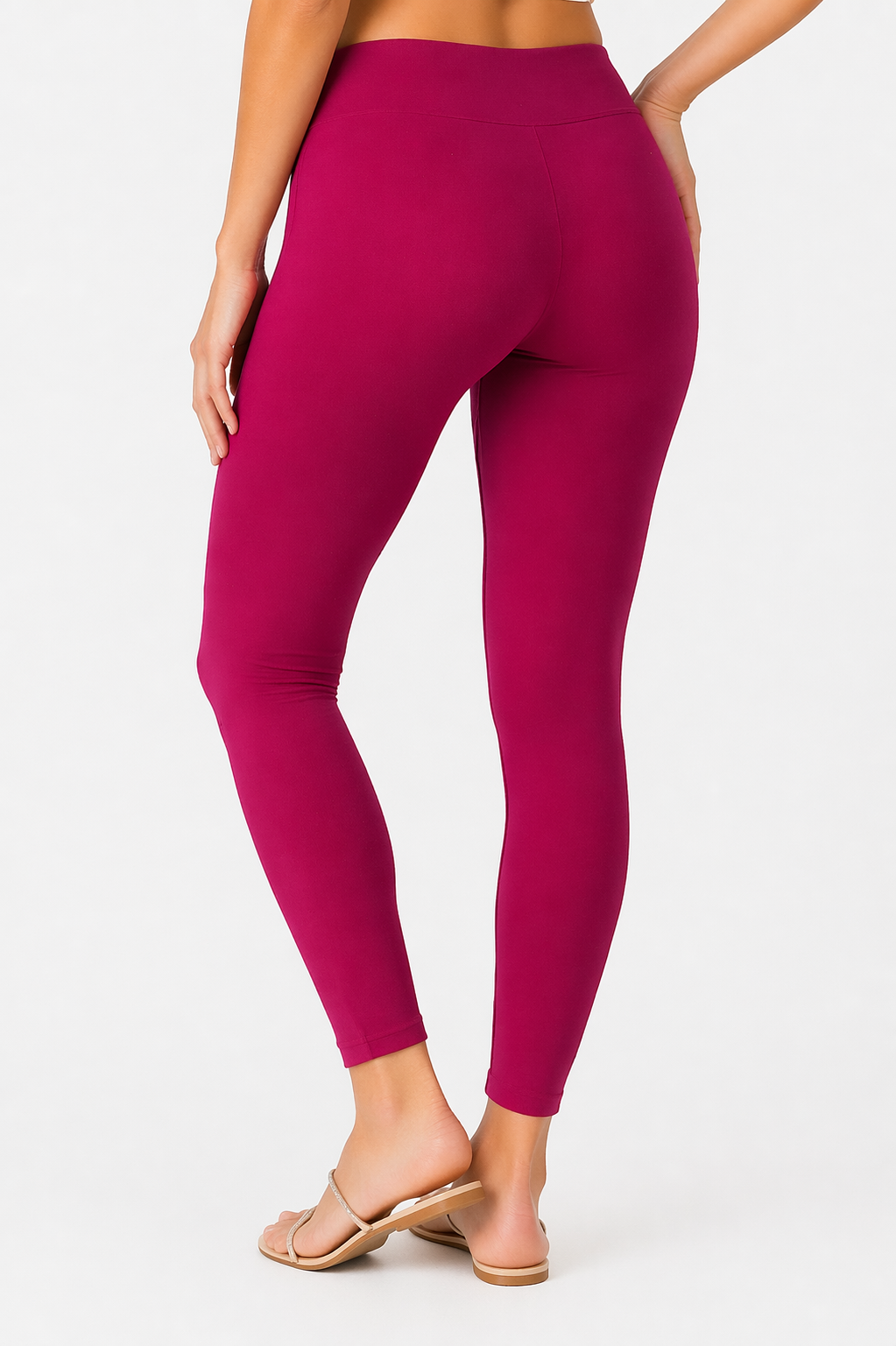 Miss Diya Ankle Length Western Wear Legging For Women's, Fuchsia 004