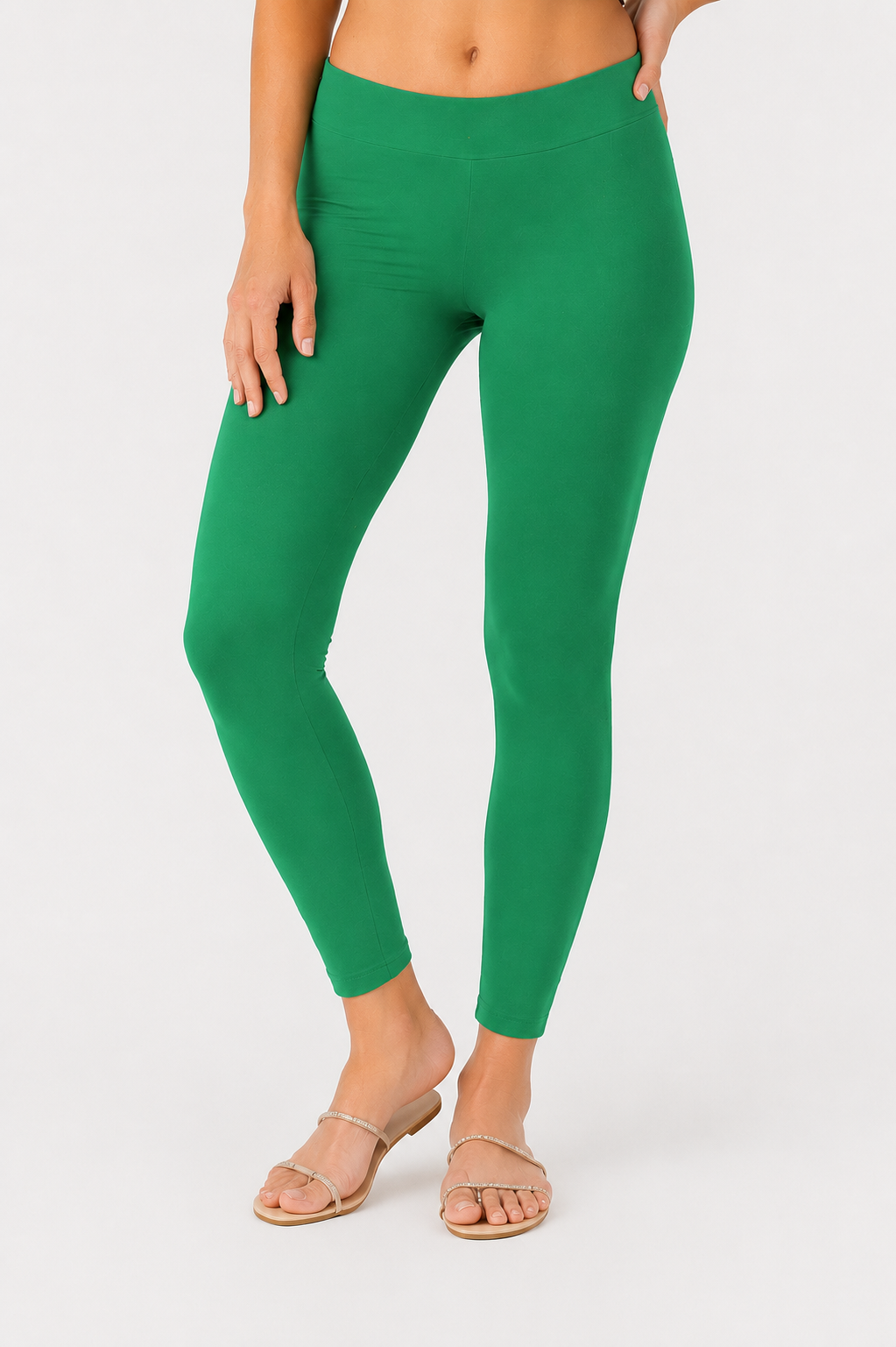 Miss Diya Ankle Length Western Wear Legging For Women's, Bottle Green 005