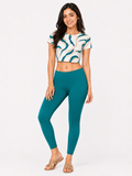 Miss Diya Ankle Length Western Wear Legging For Women's, Sea Green 008