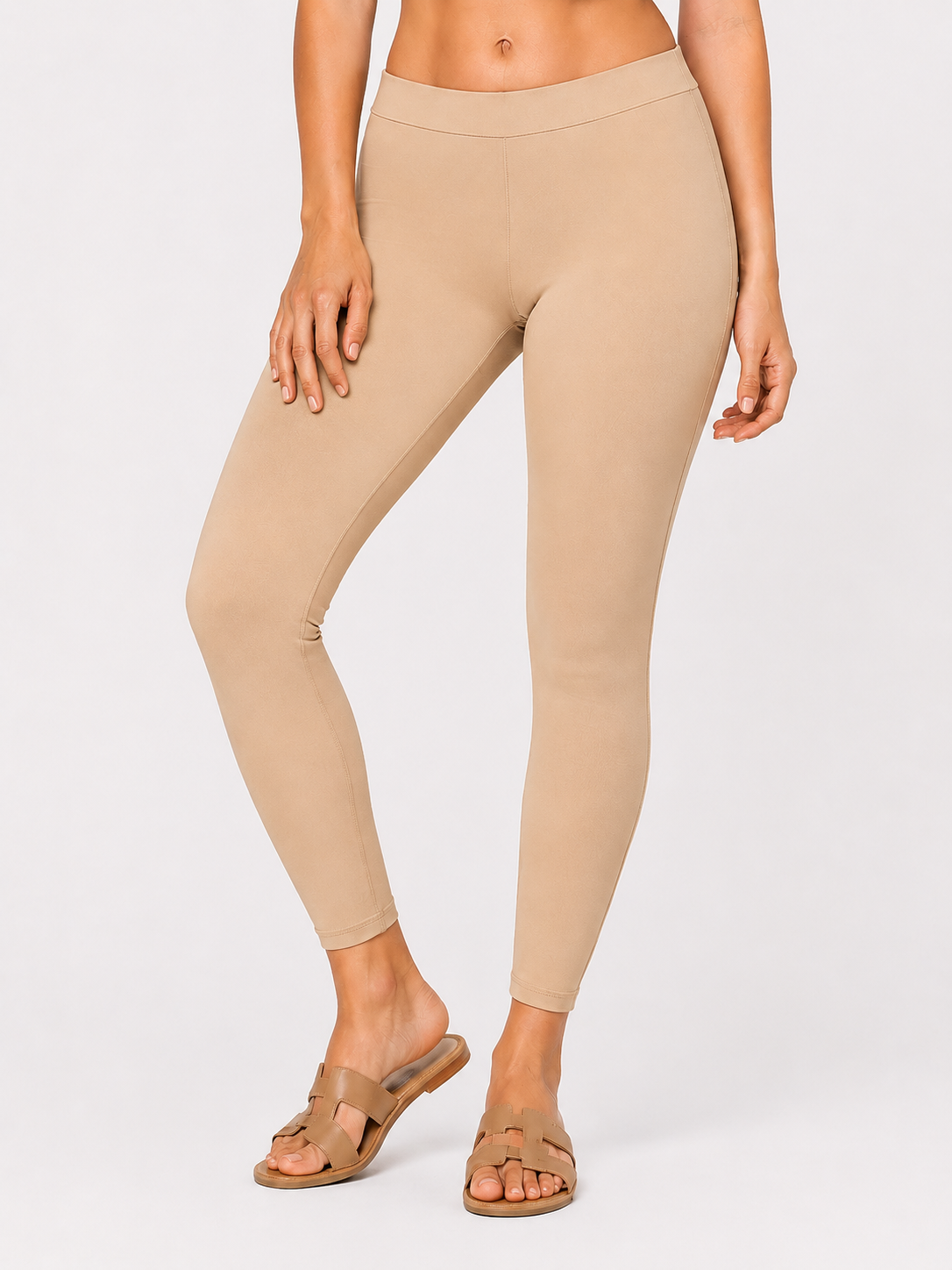 Miss Diya Ankle Length Western Wear Legging For Women's, Beige 009