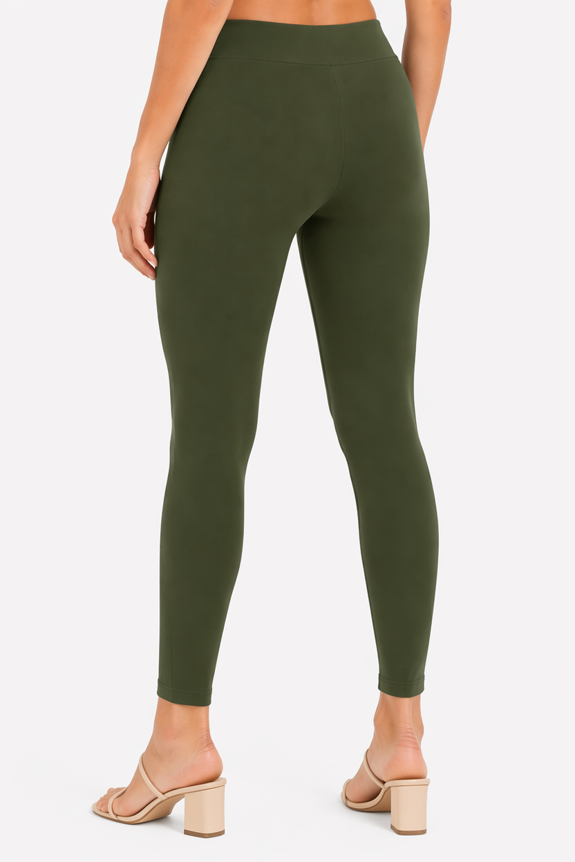 Miss Diya Ankle Length Western Wear Legging For Women's,  Olive Green (Mehandi) 012