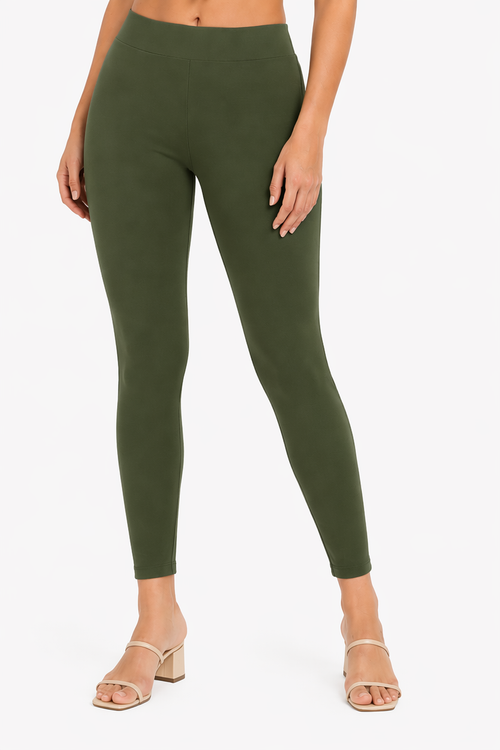 Miss Diya Ankle Length Western Wear Legging For Women's,  Olive Green (Mehandi) 012