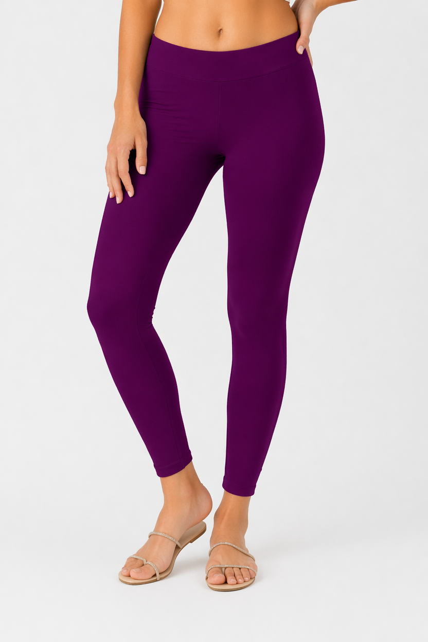 Miss Diya Ankle Length Western Wear Legging For Women's, Purple 014