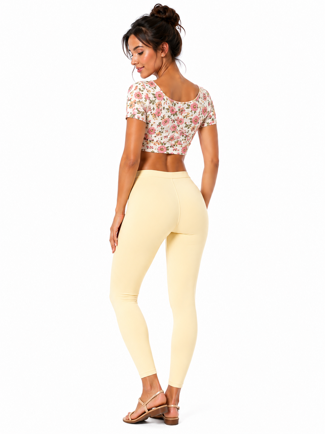 Miss Diya Ankle Length Western Wear Legging For Women's, Cream 017