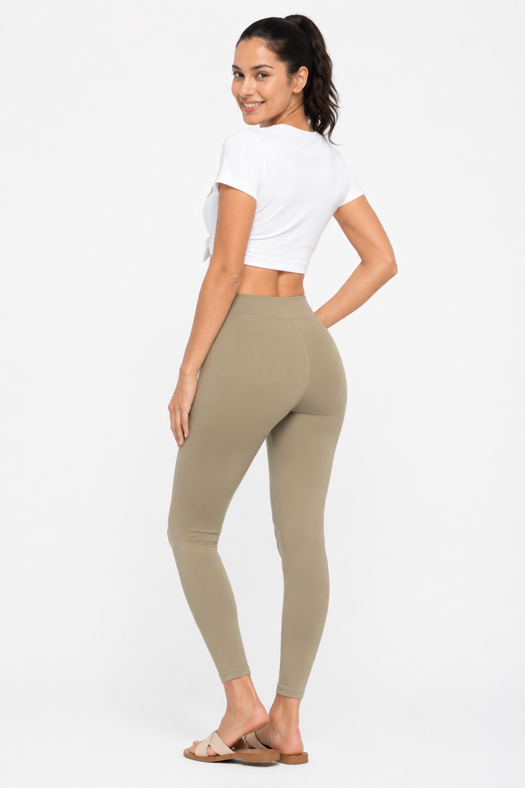Miss Diya Ankle Length Western Wear Legging For Women's, Sliver Grey 020