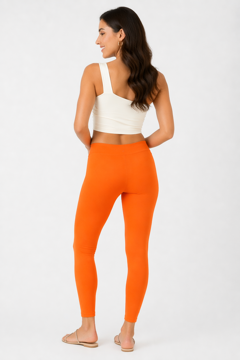 Miss Diya Ankle Length Western Wear Legging For Women's, Safety Orange 021