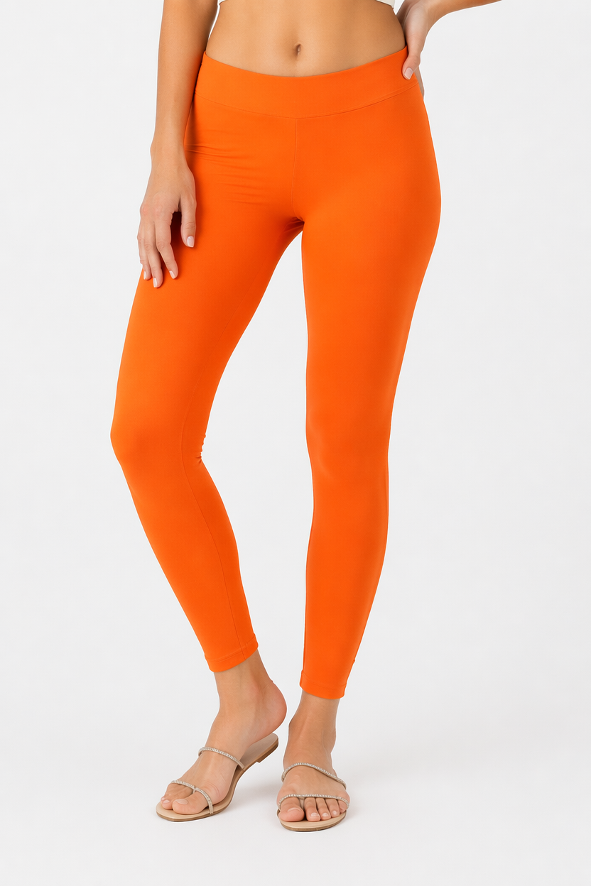 Miss Diya Ankle Length Western Wear Legging For Women's, Safety Orange 021