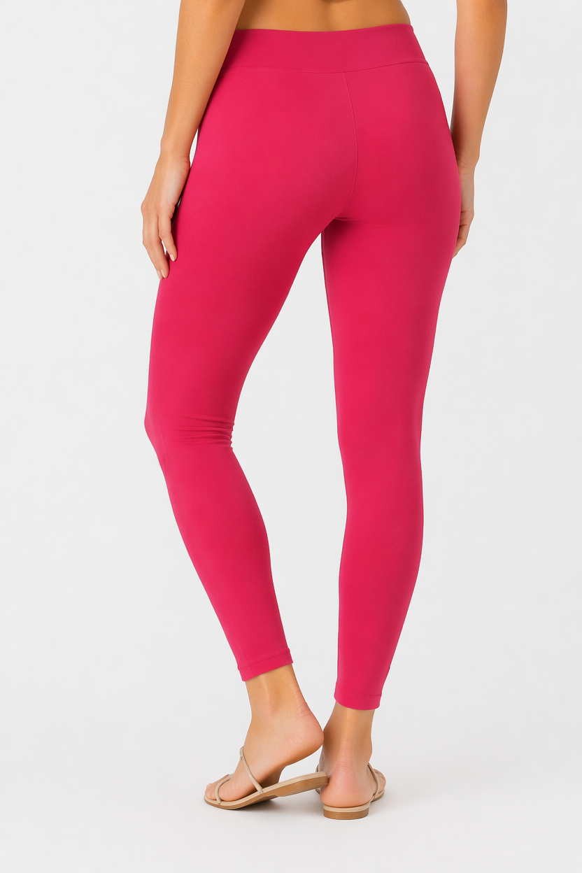 Miss Diya Ankle Length Western Wear Legging For Women's, Rose Pink 023