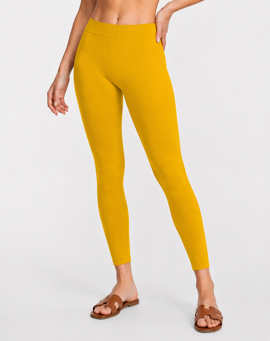 Miss Diya Ankle Length Western Wear Legging For Women's, Sand Mustard 028