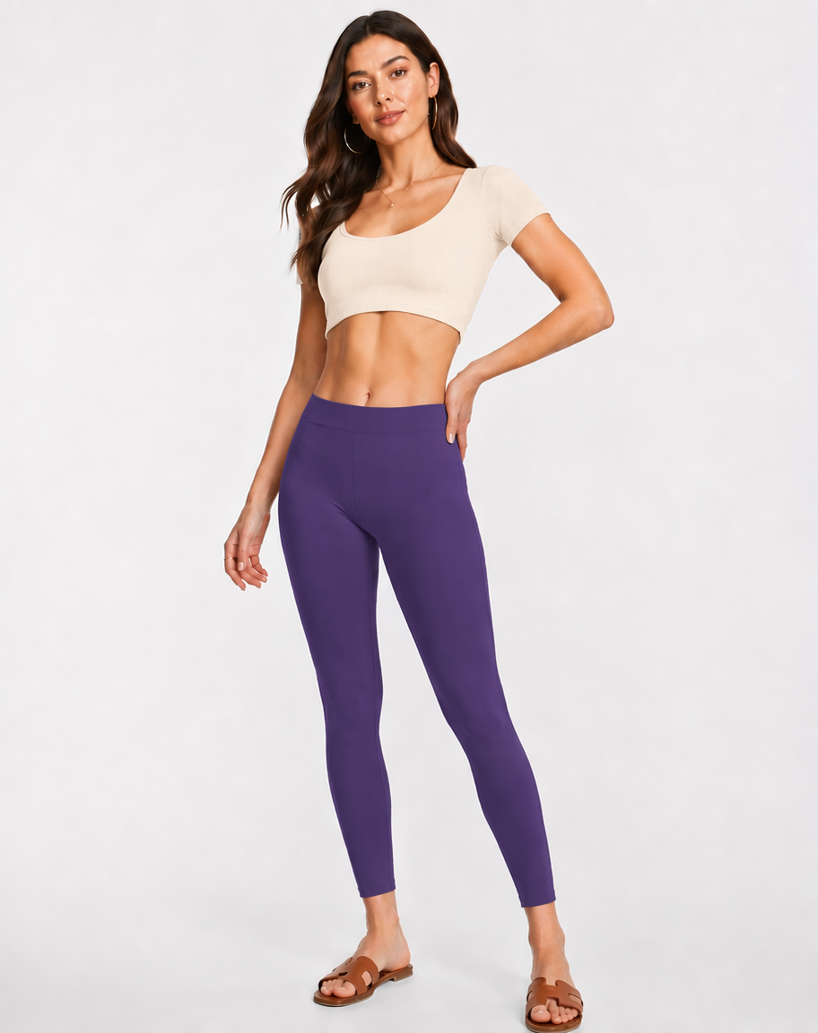 Miss Diya Ankle Length Western Wear Legging For Women's, Purple, 029