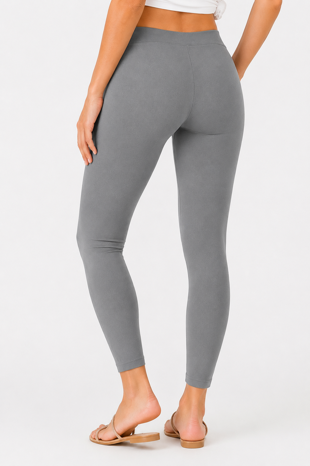 Miss Diya Ankle Length Western Wear Legging For Women's, Medium Grey 030