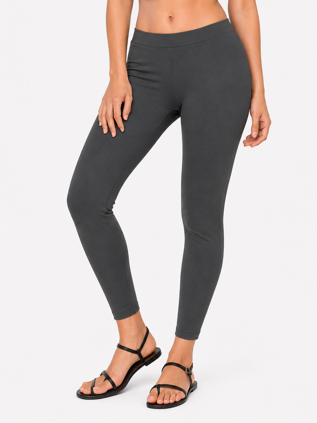 Miss Diya Ankle Length Western Wear Legging For Women's, Charcoal Grey 031
