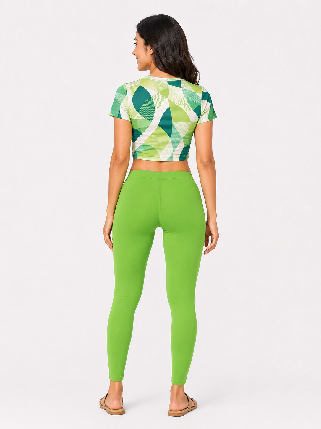 Miss Diya Ankle Length Western Wear Legging For Women's, Parrot Green, 034