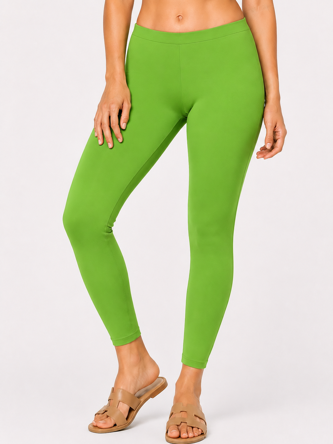Miss Diya Ankle Length Western Wear Legging For Women's, Parrot Green, 034