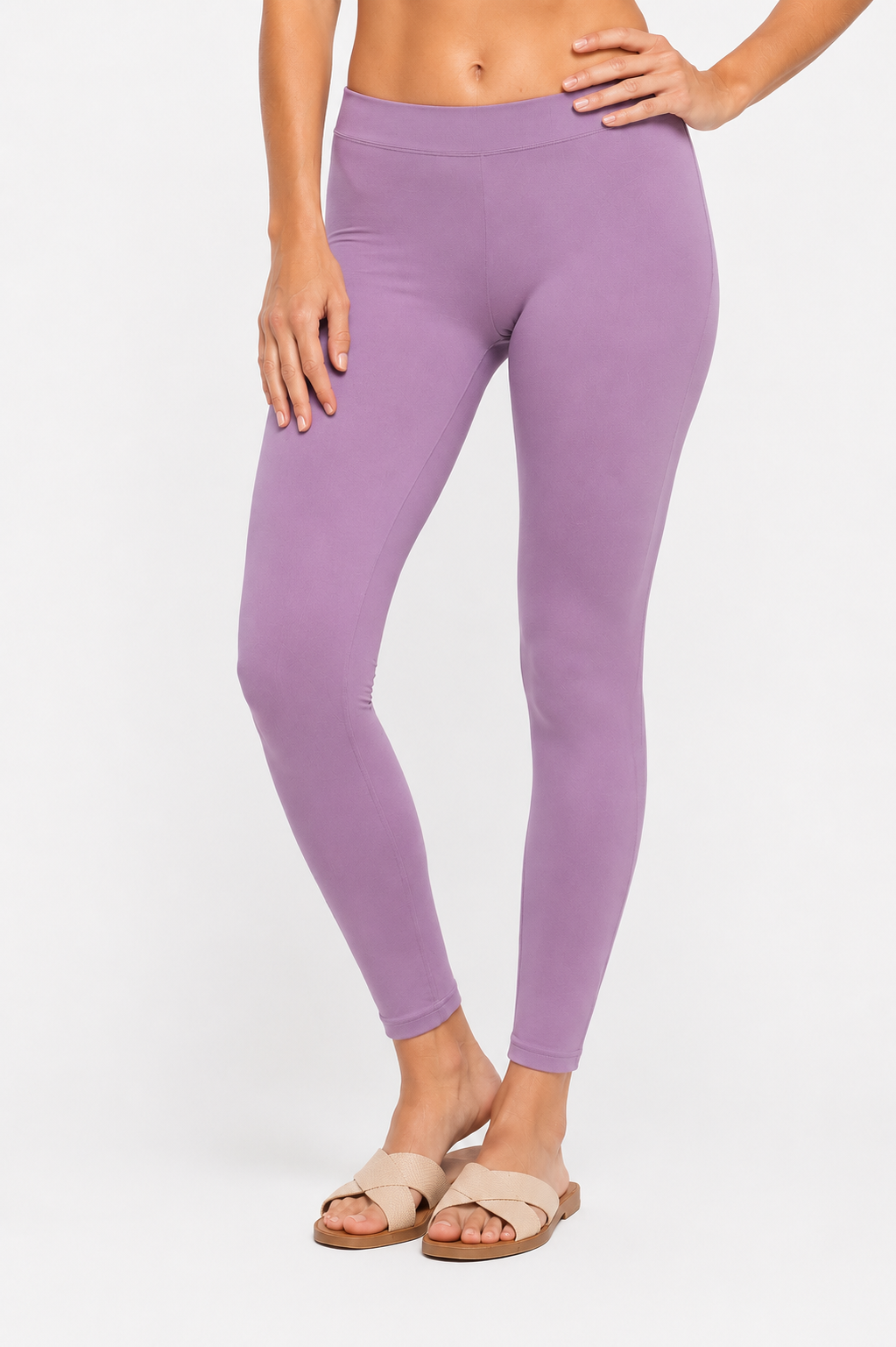 Miss Diya Ankle Length Western Wear Women's Legging, Lavender, 039