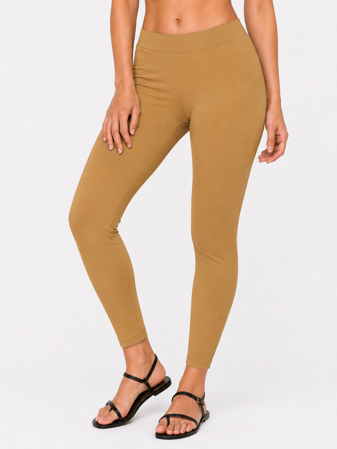 Miss Diya Ankle Length Western Wear Women's Legging, Caramel Brown, 040