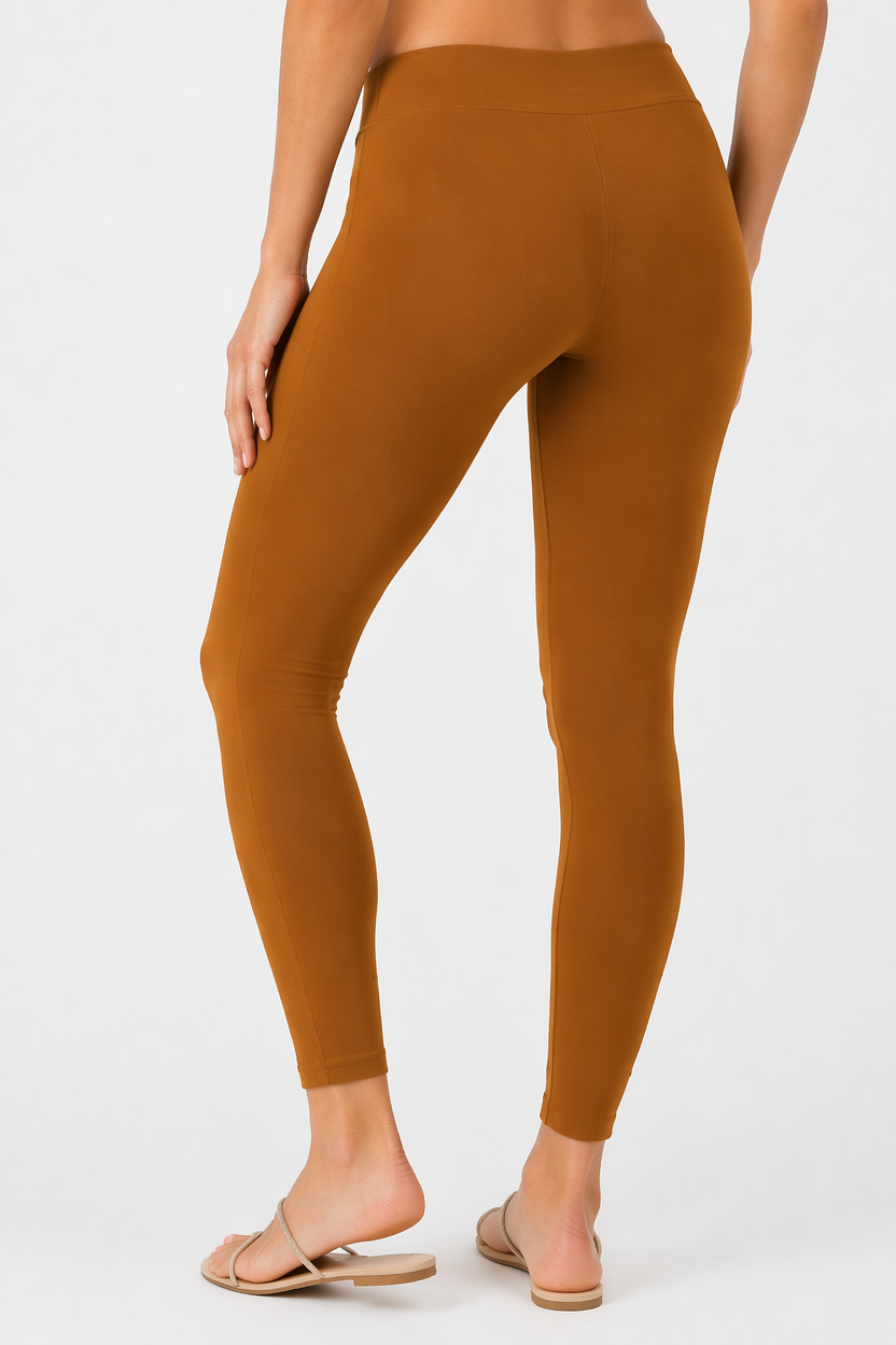 Miss Diya Ankle Length Western Wear Women's Legging, Copper Brown, 041