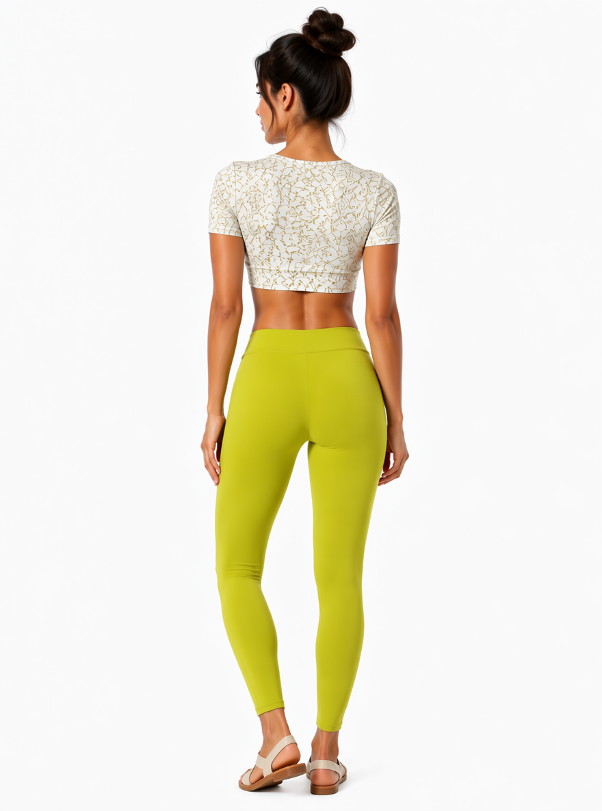Miss Diya Ankle Length Western Wear Wonen's Legging, Pista Green, 043