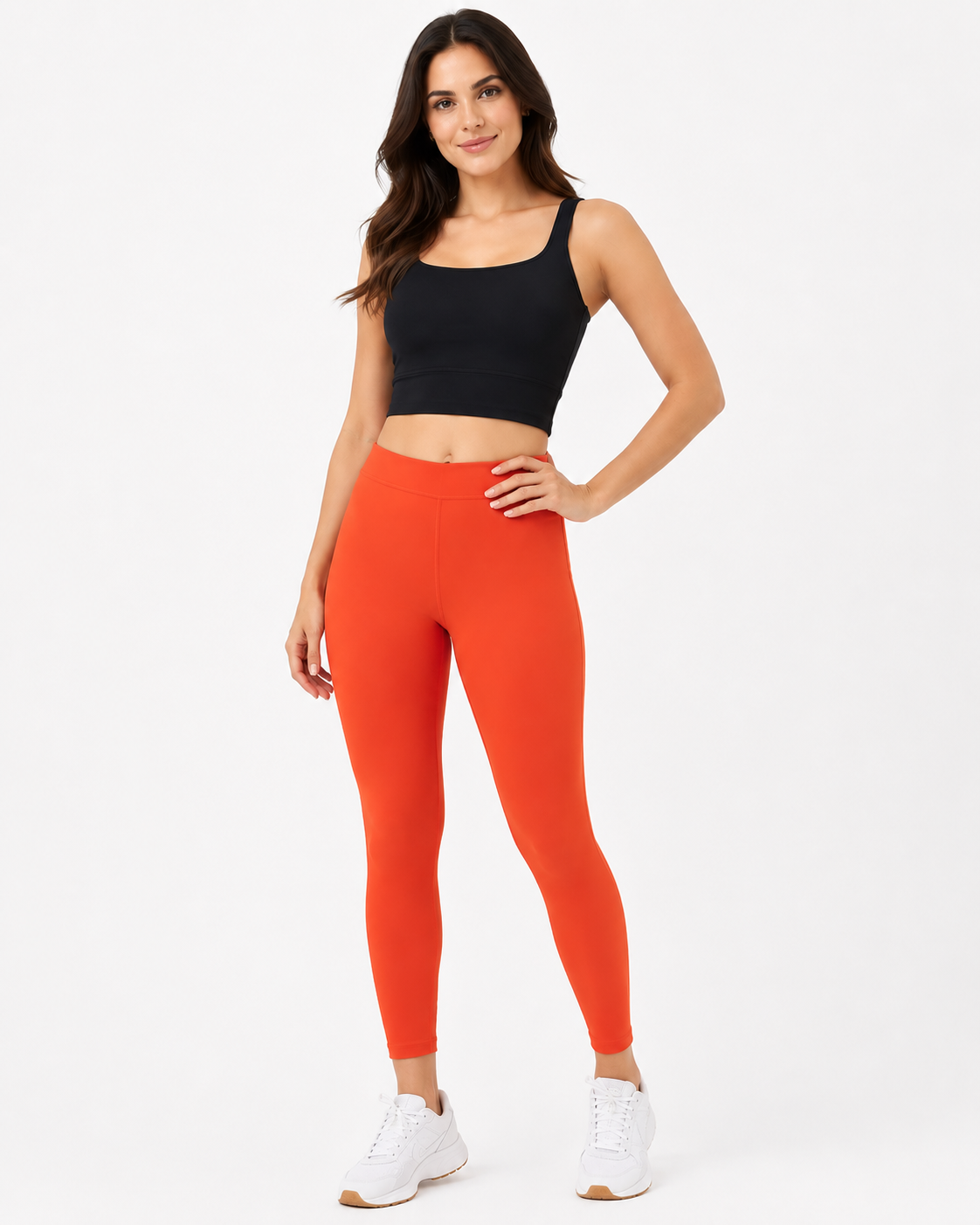 Miss Diya Ankle Length Western Wear Women's Legging, Orange Red, 055