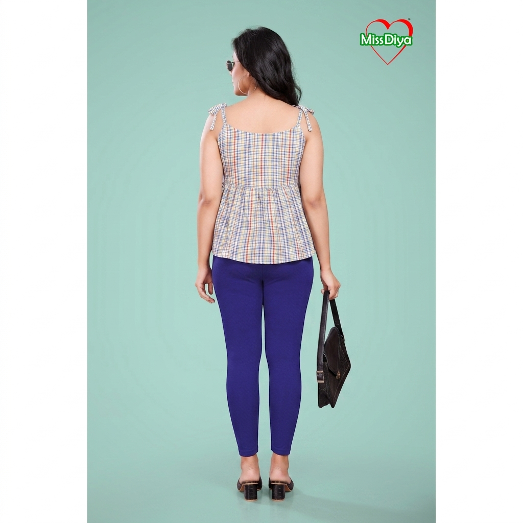 Miss Diya Ankle Length Western Wear Legging For Women's, Navy Blue 006