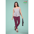 Miss Diya Ankle Length Western Wear Legging For Women's, Burgundy 014