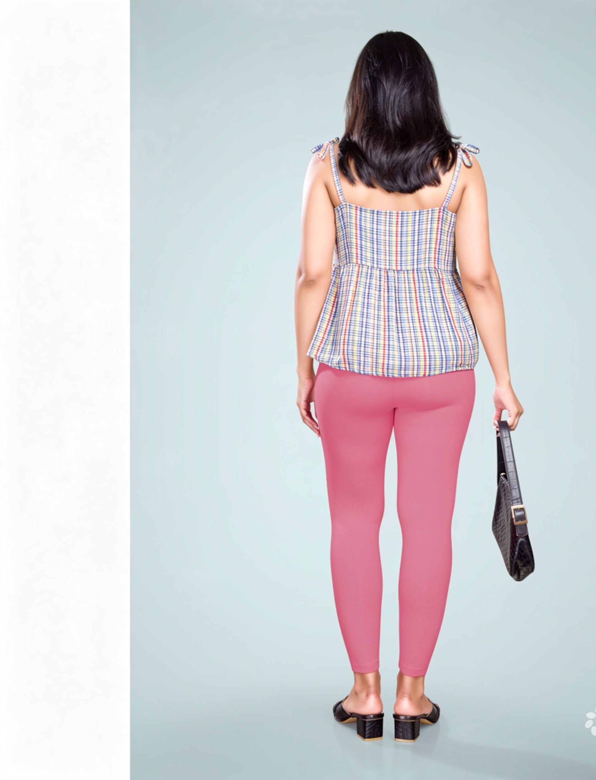 Miss Diya Ankle Length Western Wear Legging For Women's, Pastel Pink 022