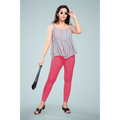 Miss Diya Ankle Length Western Wear Legging For Women's, Rose Pink 023
