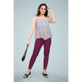 Miss Diya Ankle Length Western Wear Legging For Women's, Maroon, 025