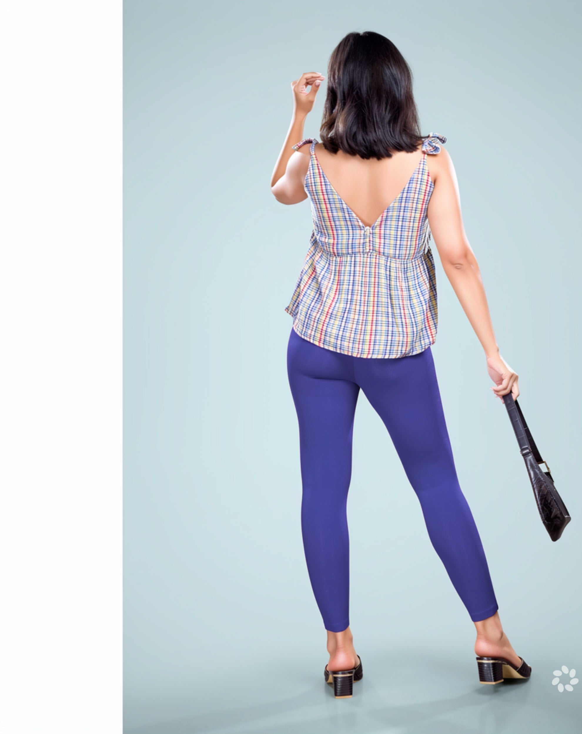 Miss Diya Ankle Length Western Wear Legging For Women's, Royal Blue 026