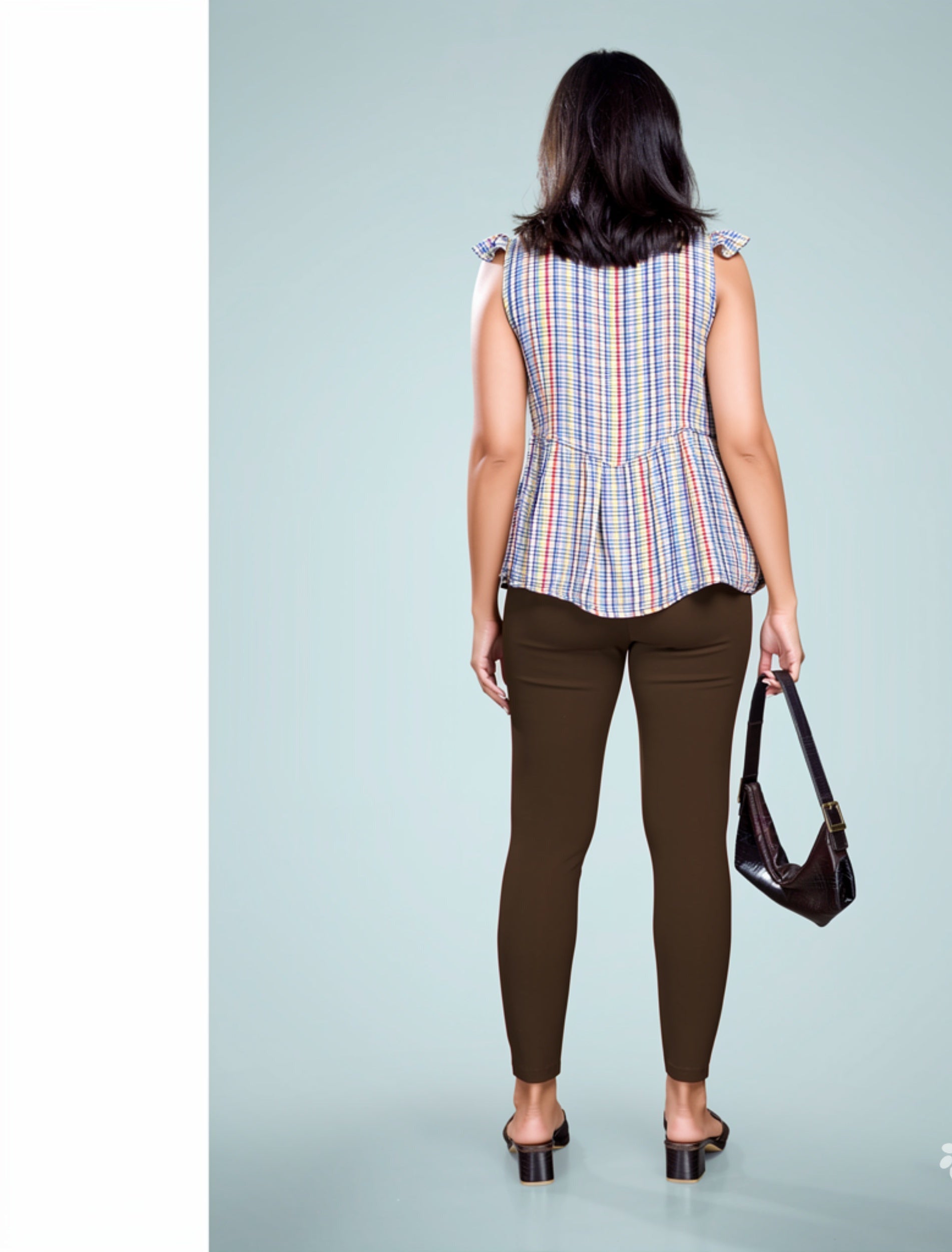Miss Diya Ankle Length Western Wear Legging For Women's, Coffee Brown 027