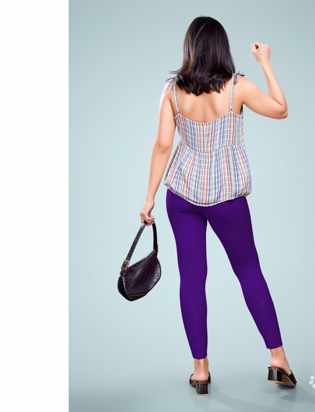 Miss Diya Ankle Length Western Wear Legging For Women's, Purple, 029