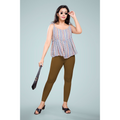 Miss Diya Ankle Length Western Wear Legging For Women's, Chocolate Brown, 033