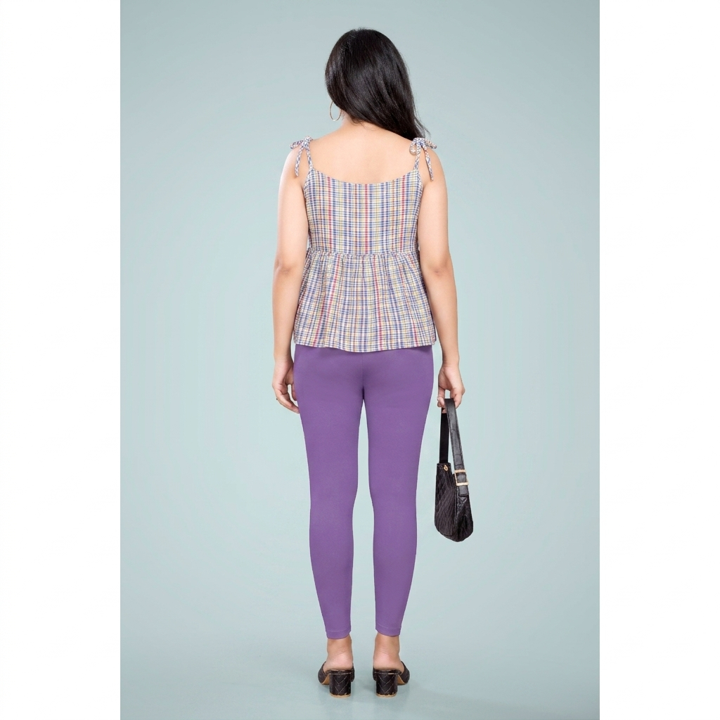 Miss Diya Ankle Length Western Wear Women's Legging, Lavender, 039