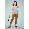 Miss Diya Ankle Length Western Wear Women's Legging, Copper Brown, 041