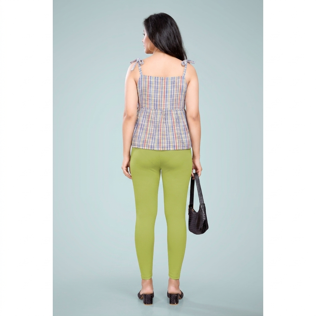 Miss Diya Ankle Length Western Wear Wonen's Legging, Pista Green, 043