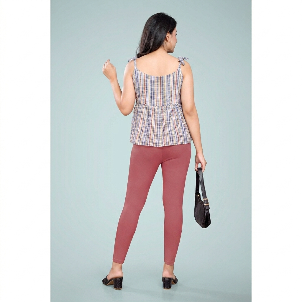 Miss Diya Ankle Length Western Wear Women's  Legging, Salmon Pink, 047