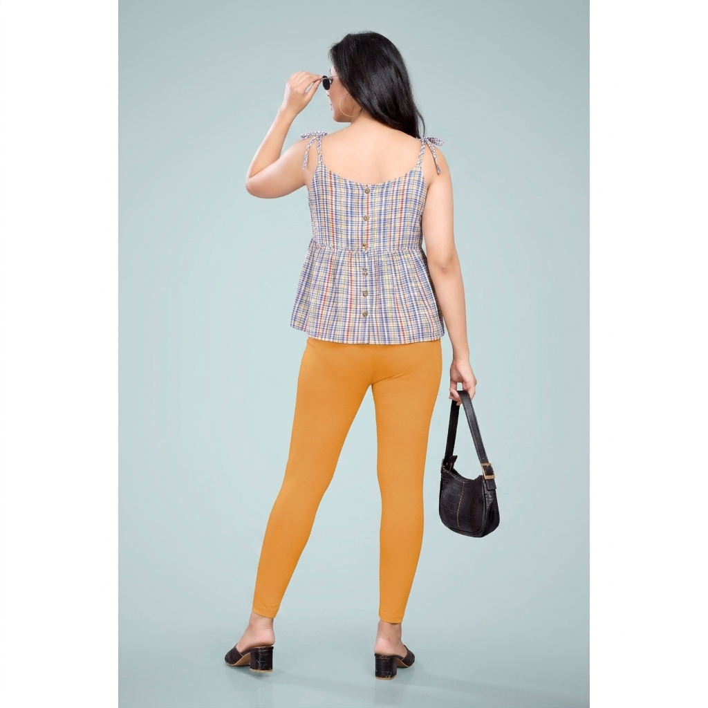 Miss Diya Ankle Length Western Wear Women's Legging, Peach, 048
