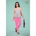 Miss Diya Ankle Length Western Wear Legging For Women's, Baby Pink 007