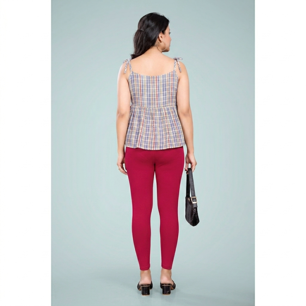 Miss Diya Ankle Length Western Wear Legging For Women's, Deep Pink 019