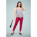 Miss Diya Ankle Length Western Wear Legging For Women's, Deep Pink 019