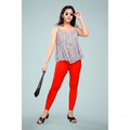 Miss Diya Ankle Length Western Wear Women's Legging, Orange Red, 055