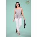 Miss Diya Ankle Length Western Wear Legging For Women's, Pure white 002